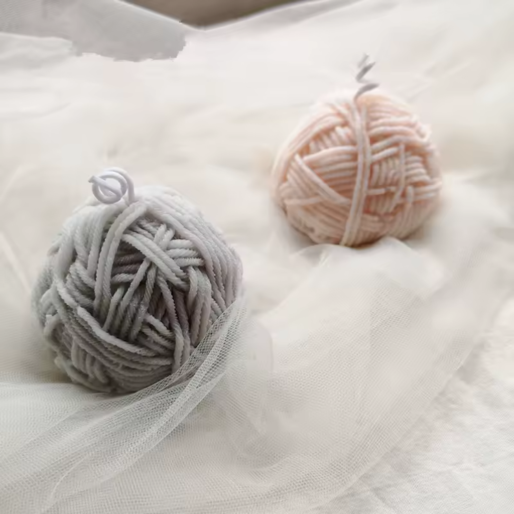 Moule à bougie parfumée en imitation boule de laine - Ref CK50 - 1423 beaux-arts prix tunisie