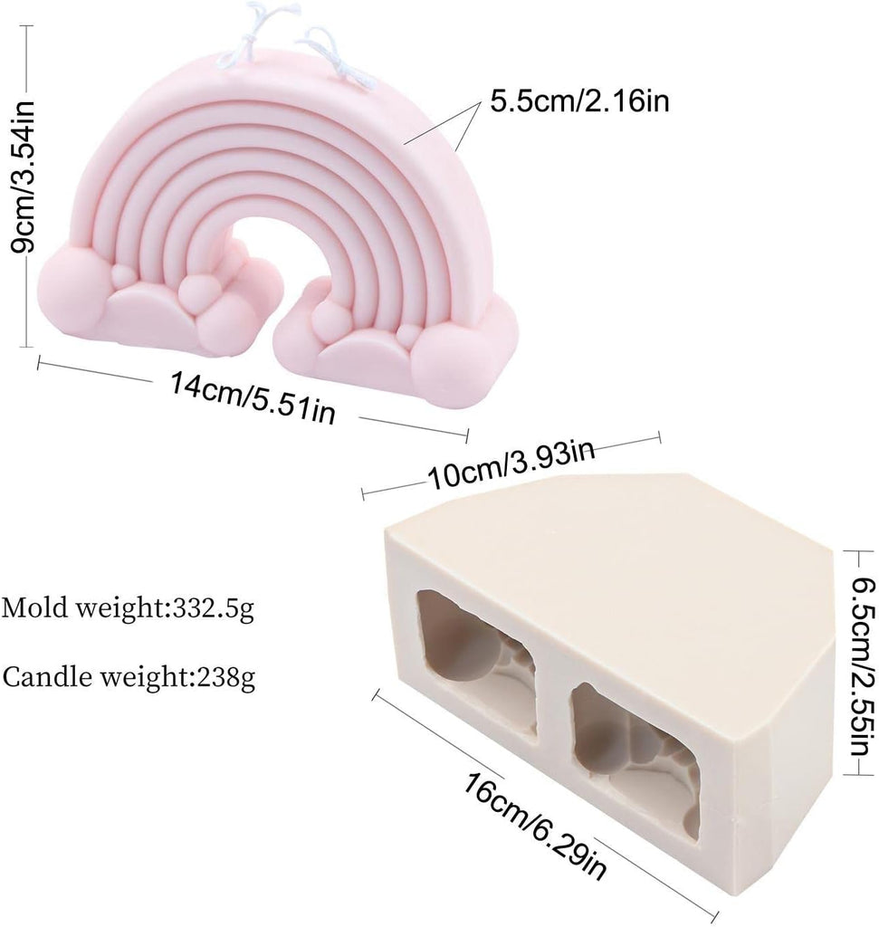 Moule en silicone en forme arc-en-ciel - Ref CK50 - 2854 beaux-arts prix tunisie