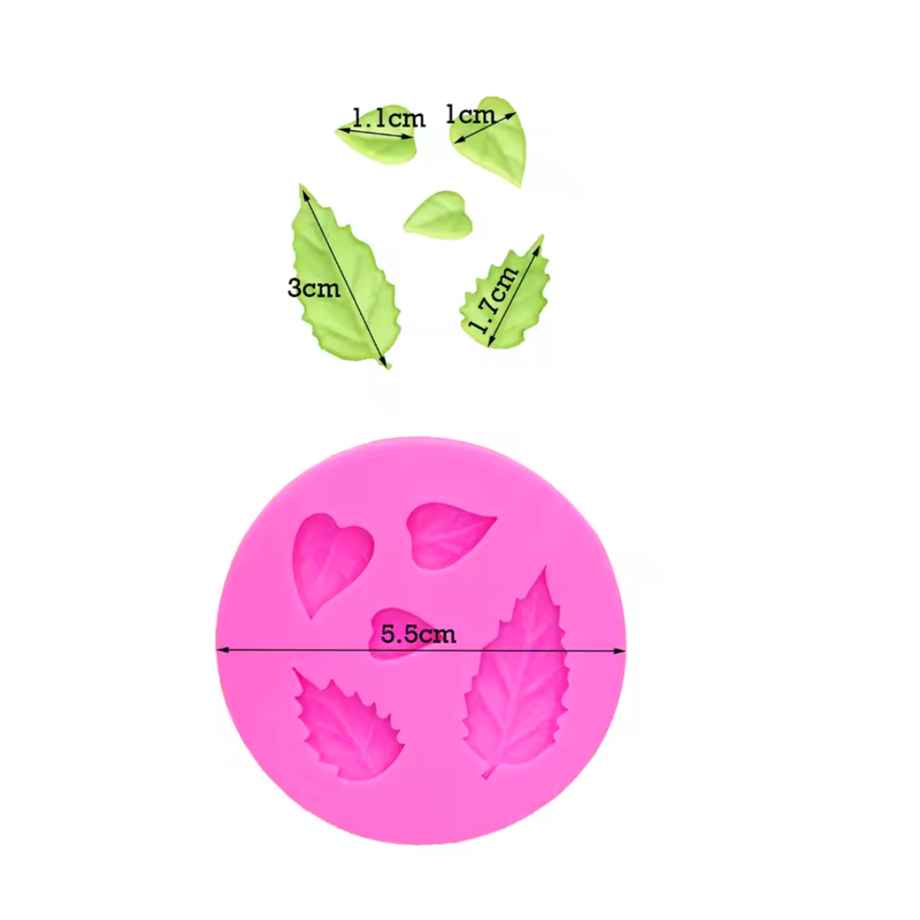 Moule en silicone en forme de feuilles - Ref CK50 - 2763 beaux-arts prix tunisie
