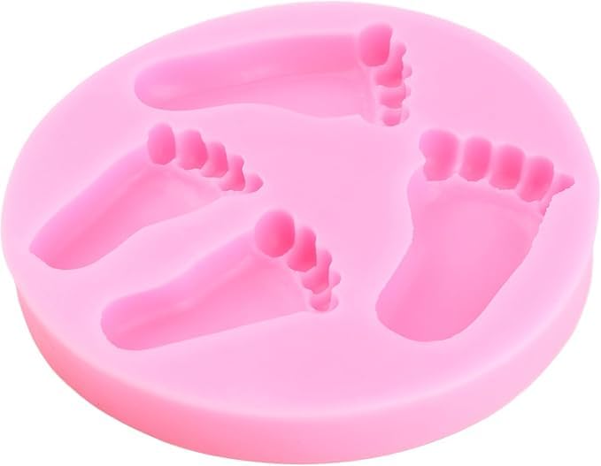 Moule en silicone en forme empreintes de pieds de bébé - Ref CK50 -1028 beaux-arts prix tunisie