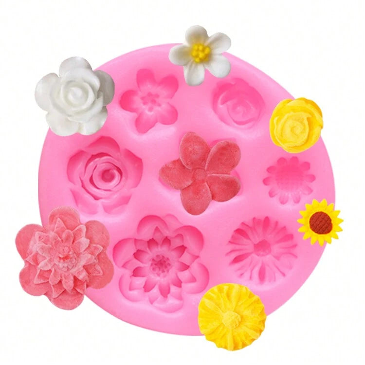 Moule en silicone en forme fleur - Ref CK50-2761 beaux-arts prix tunisie