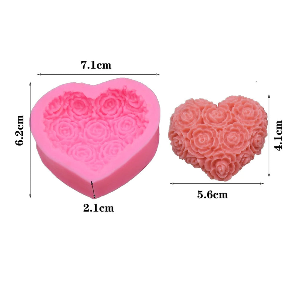 Moules en silicone en forme de rose - Ref CK50 - 2986 beaux-arts prix tunisie