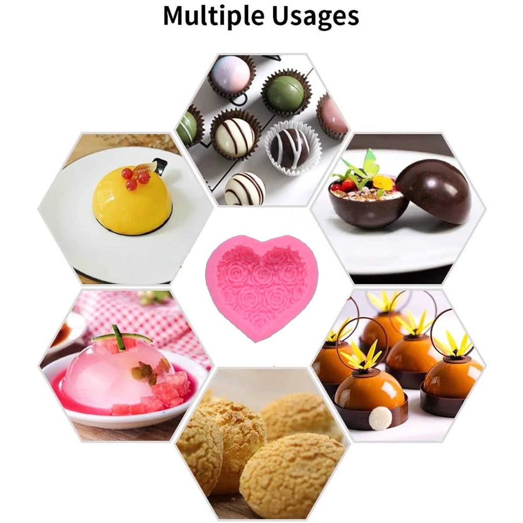 Moules en silicone en forme de rose - Ref CK50 - 2986 beaux-arts prix tunisie