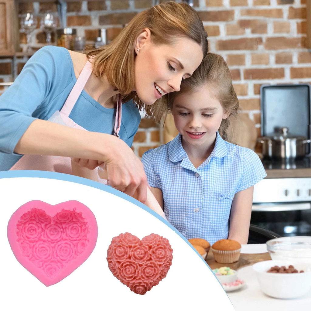 Moules en silicone en forme de rose - Ref CK50 - 2986 beaux-arts prix tunisie
