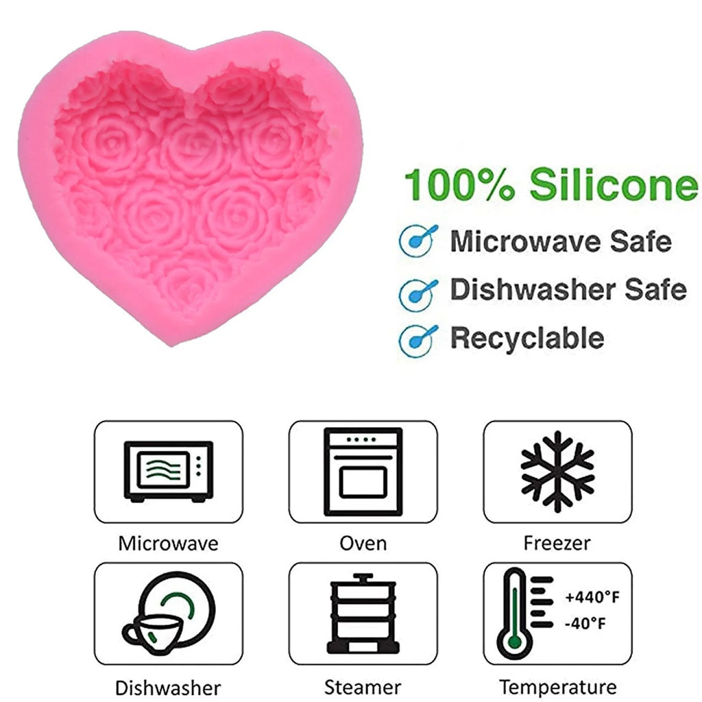 Moules en silicone en forme de rose - Ref CK50 - 2986 beaux-arts prix tunisie