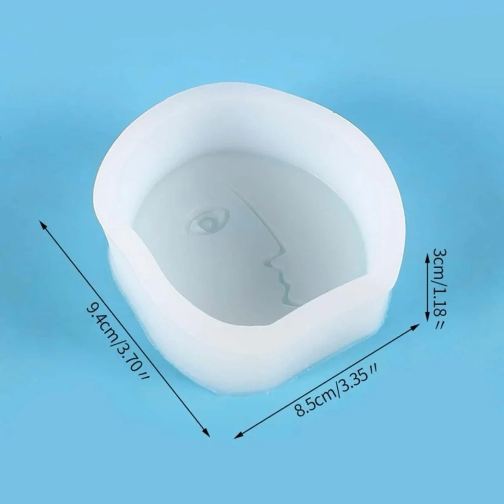 Moules en silicone en forme visage abstraite- Ref CK50 - 2714 beaux-arts prix tunisie