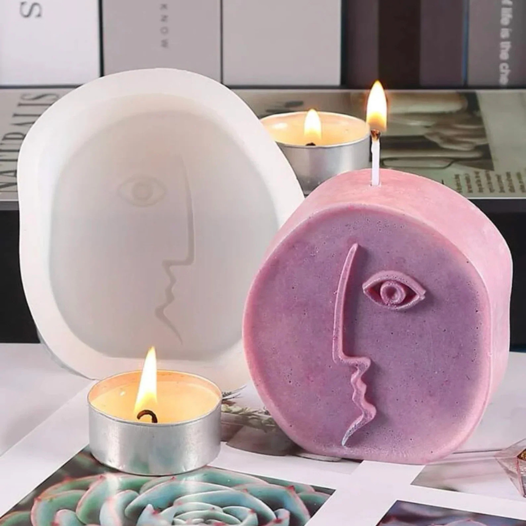 Moules en silicone en forme visage abstraite- Ref CK50 - 2714 beaux-arts prix tunisie