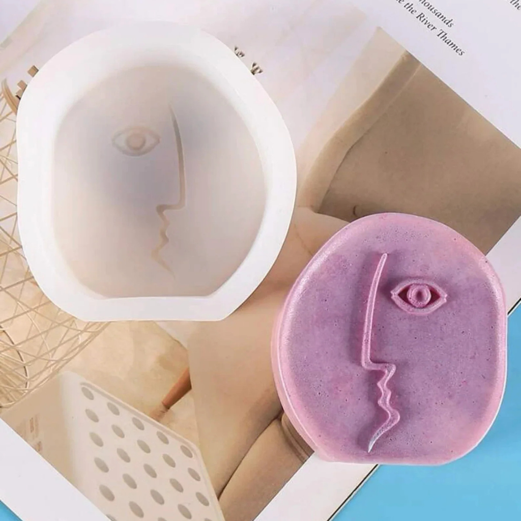 Moules en silicone en forme visage abstraite- Ref CK50 - 2714 beaux-arts prix tunisie