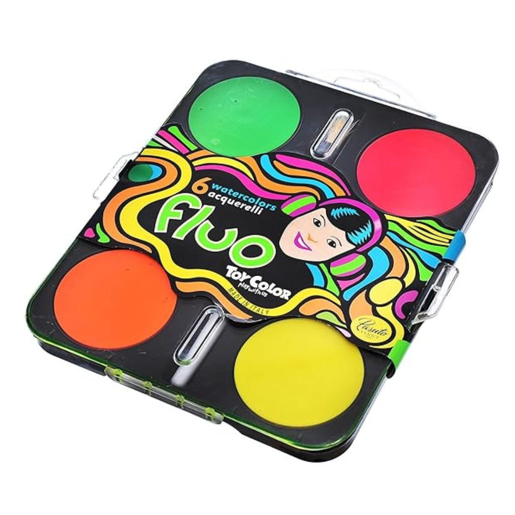 Palette de Peinture Fluo – Toy Color (6 couleurs) beaux-arts prix tunisie