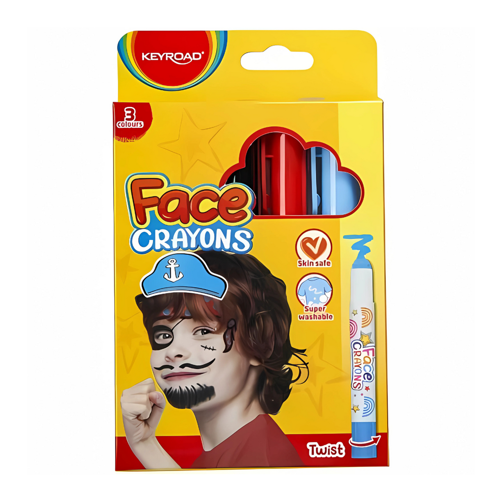 Peintures pour le visage à la cire Keyroad - Boîte de 3 couleurs beaux-arts prix tunisie