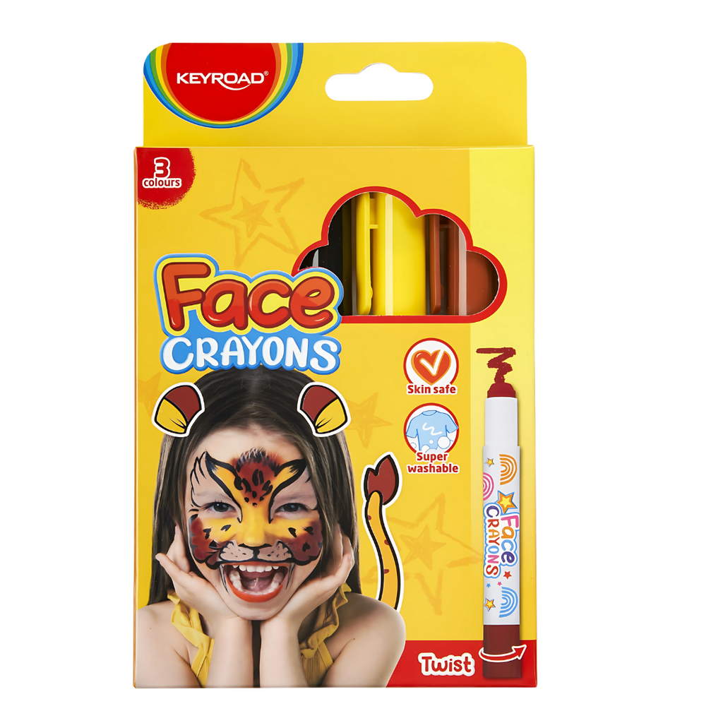 Peintures pour le visage à la cire Keyroad - Boîte de 3 couleurs beaux-arts prix tunisie