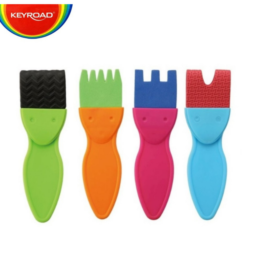 🖌 Pinceau Plat en Plastique Keyroad beaux-arts prix tunisie