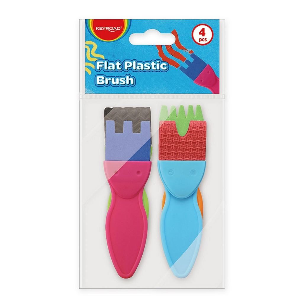 🖌 Pinceau Plat en Plastique Keyroad beaux-arts prix tunisie