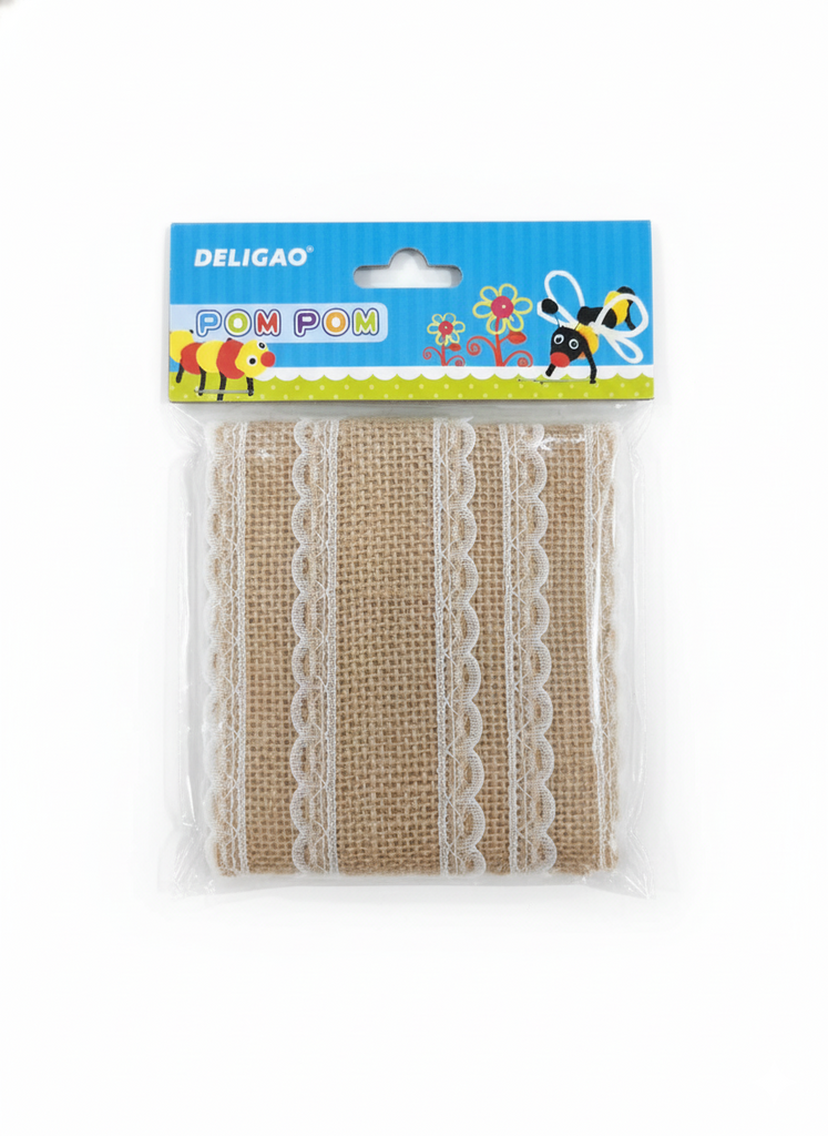 Ruban Jute & Dentelle DELIGAO beaux-arts prix tunisie