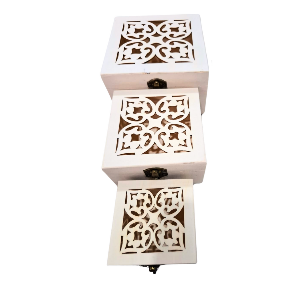 Série de 3 bois en bois Réf 1680 beaux-arts prix tunisie