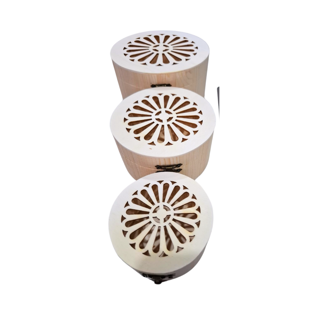 Série de 3 bois en bois Réf 1696 beaux-arts prix tunisie