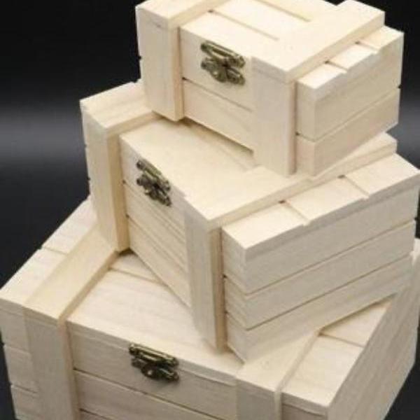 Série de 3 bois en bois Réf 1705 beaux-arts prix tunisie