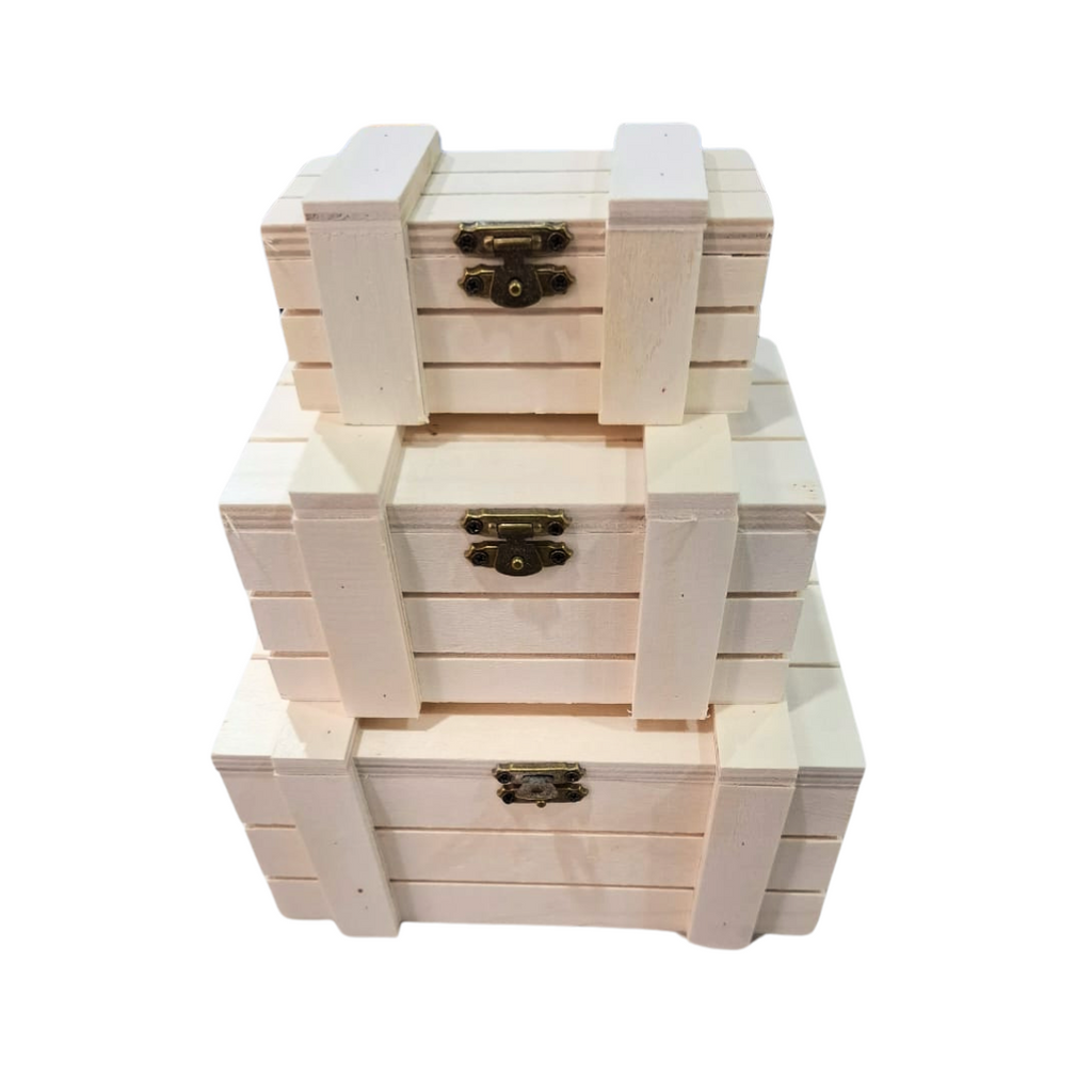 Série de 3 bois en bois Réf 1705 beaux-arts prix tunisie