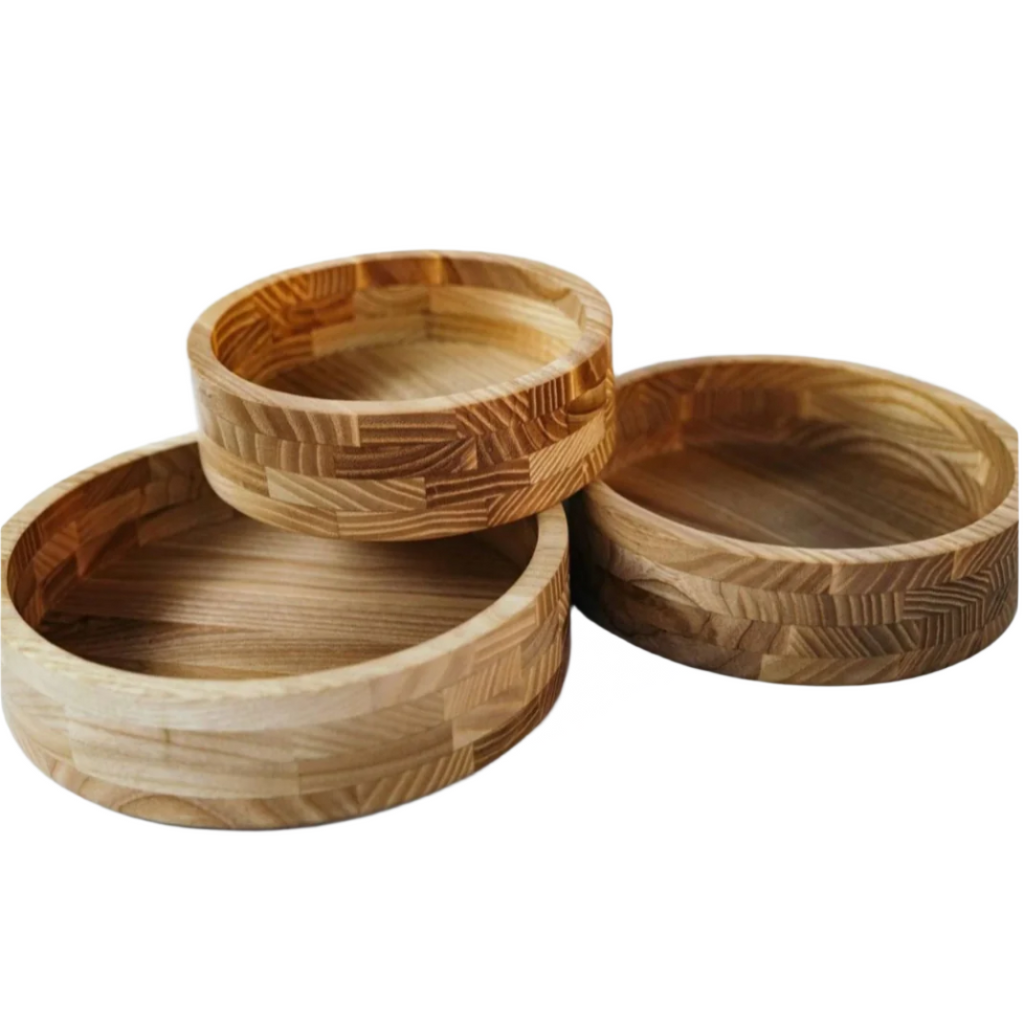 Série de 3 corbeille en bois Réf A44 beaux-arts prix tunisie