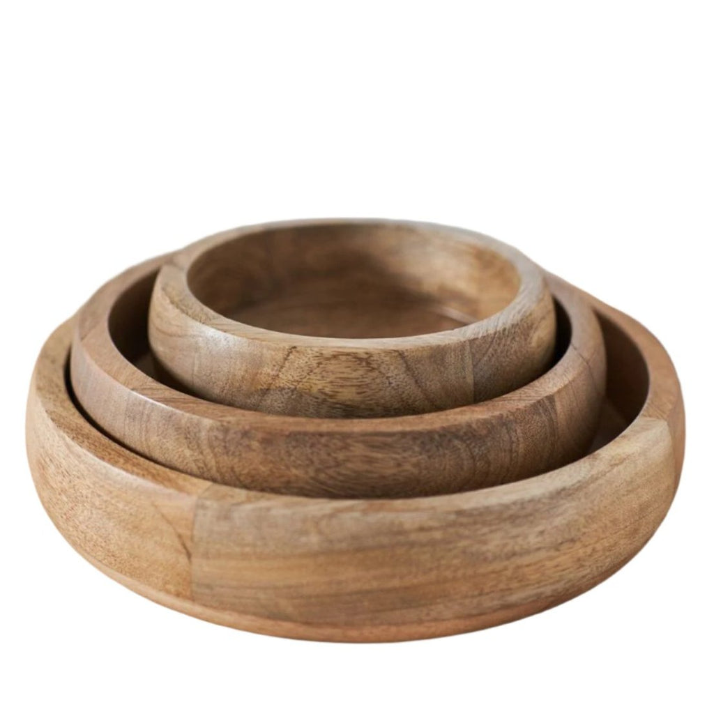 Série de 3 corbeille en bois Réf ZA_021 beaux-arts prix tunisie