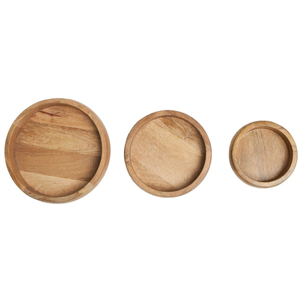 Série de 3 corbeille en bois Réf ZA_021 beaux-arts prix tunisie