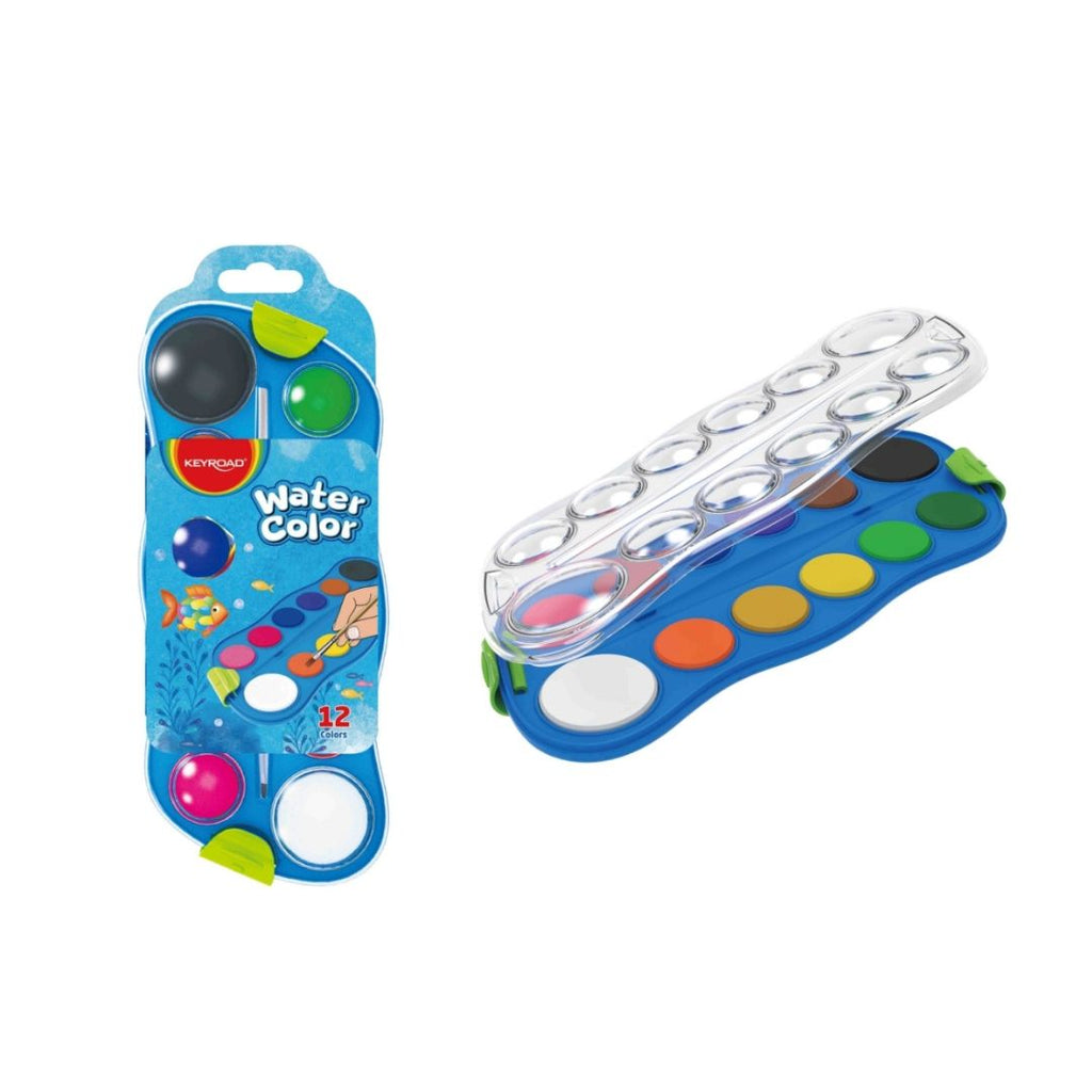 Set de Peinture Aquarelle 12 Couleurs - Keyroad beaux-arts prix tunisie