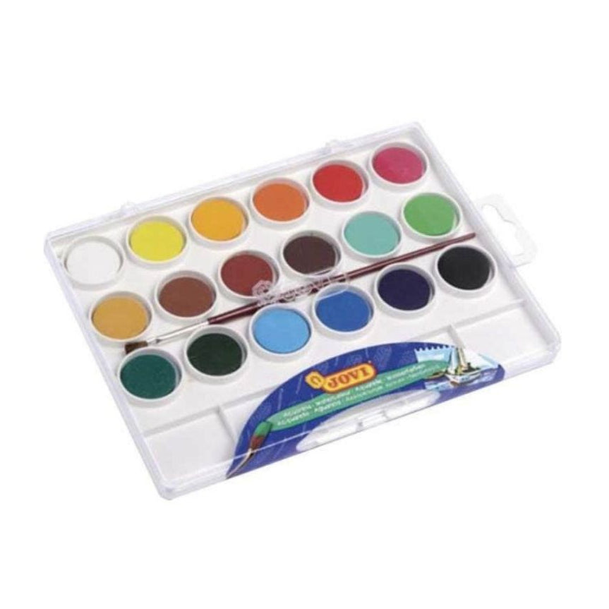 Set de Peintures Aquarelle Jovi – 18 Couleurs avec Pinceau beaux-arts prix tunisie