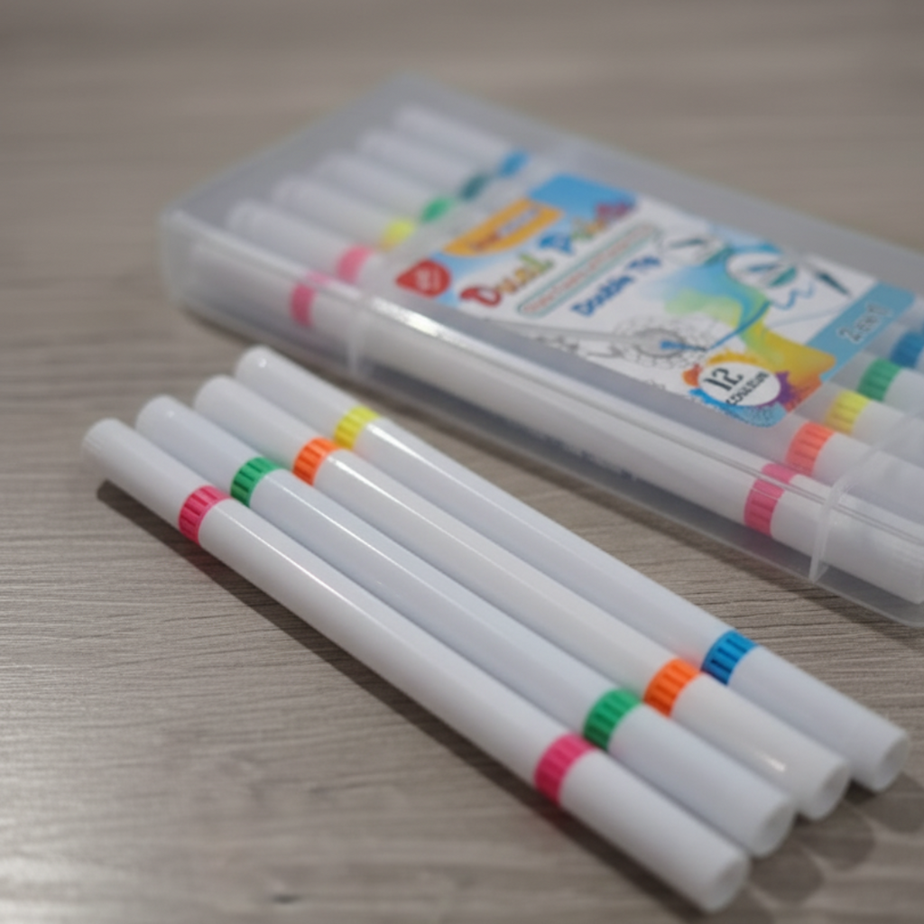 Stylo feutre & Pointe fine Double Tip - pack de 12 beaux-arts prix tunisie