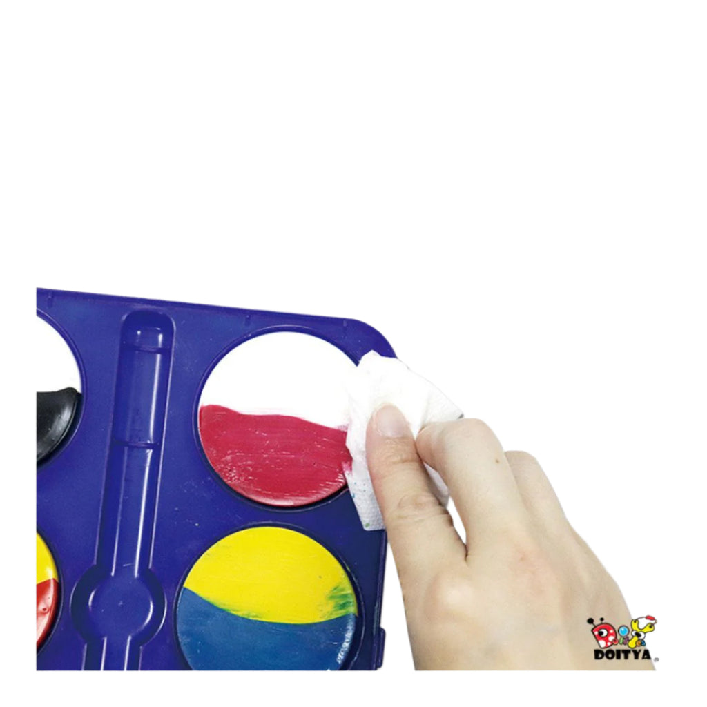 Toy Color COLORMIX – Palette de 6 Aquarelles Bicolores + Pinceau beaux-arts prix tunisie