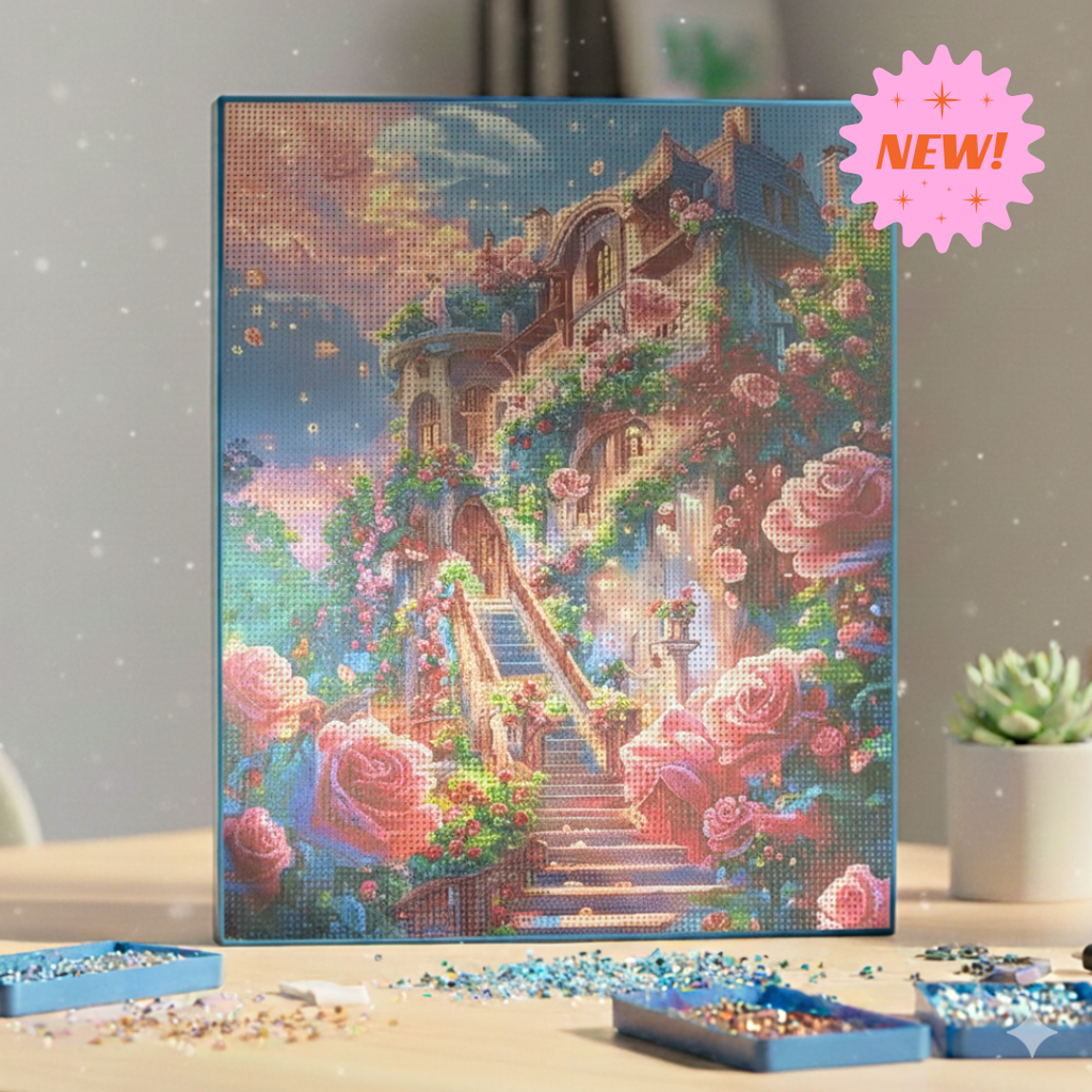 Tableau peinture En Diamant, Broderie Kit Complet 💎 🌸 🤫Le Jardin Secret Fleuri beaux-arts prix tunisie