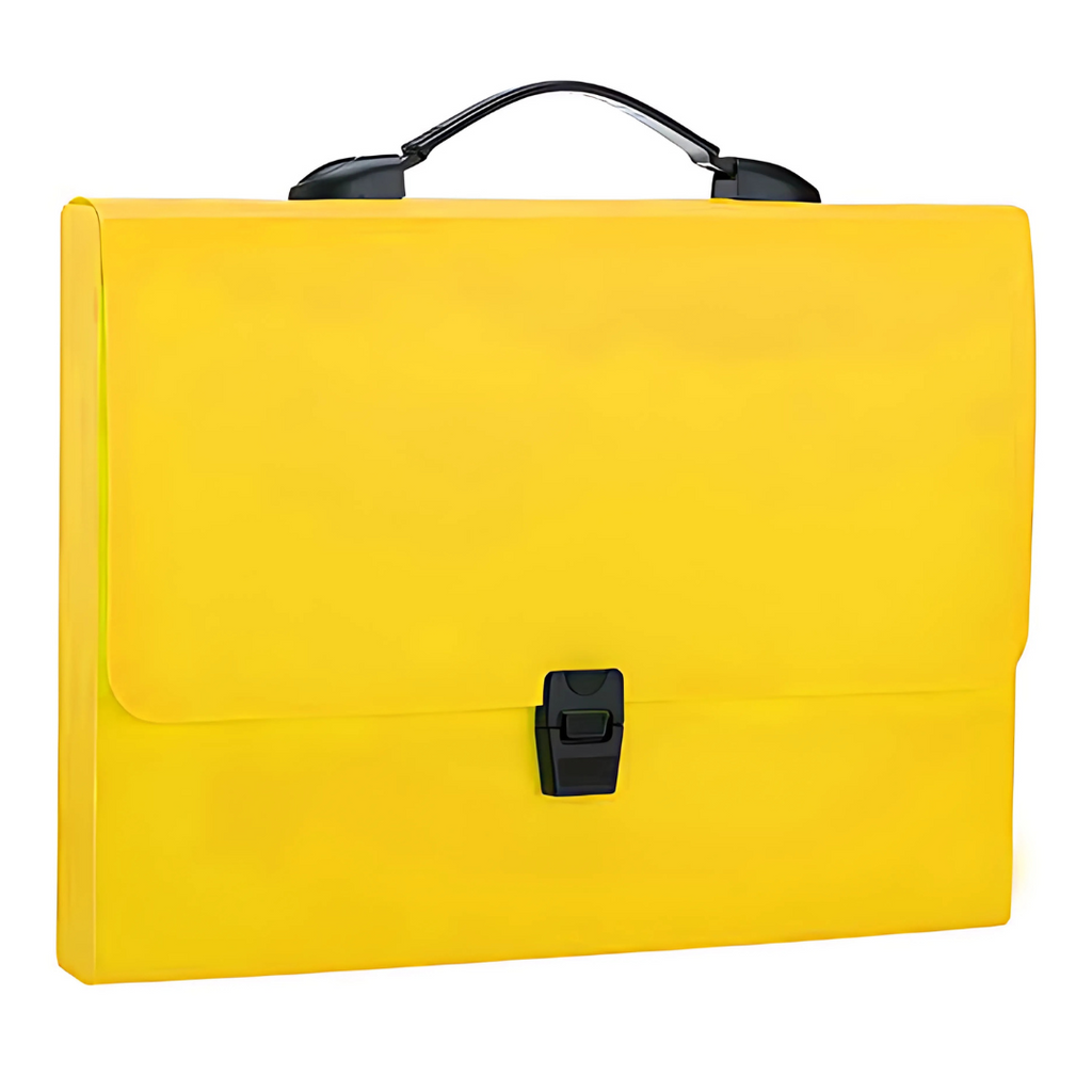 🗂️ Valisette en PP – A3 (33 × 45 cm) Jaune beaux-arts prix tunisie