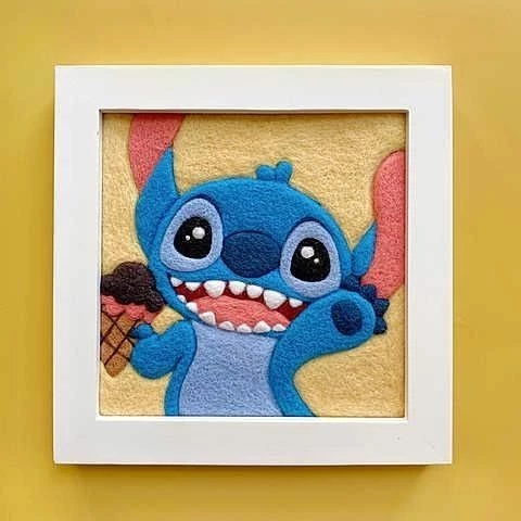 Tableau à Stitch laine à piquer 🎨 beaux-arts prix tunisie