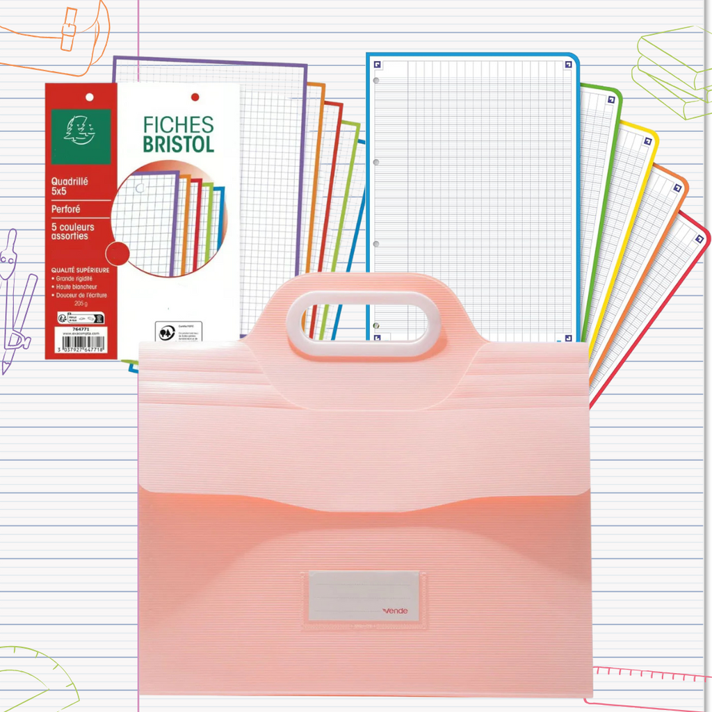 Pack Oragnisation👜📚 Rose Bureau prix tunisie