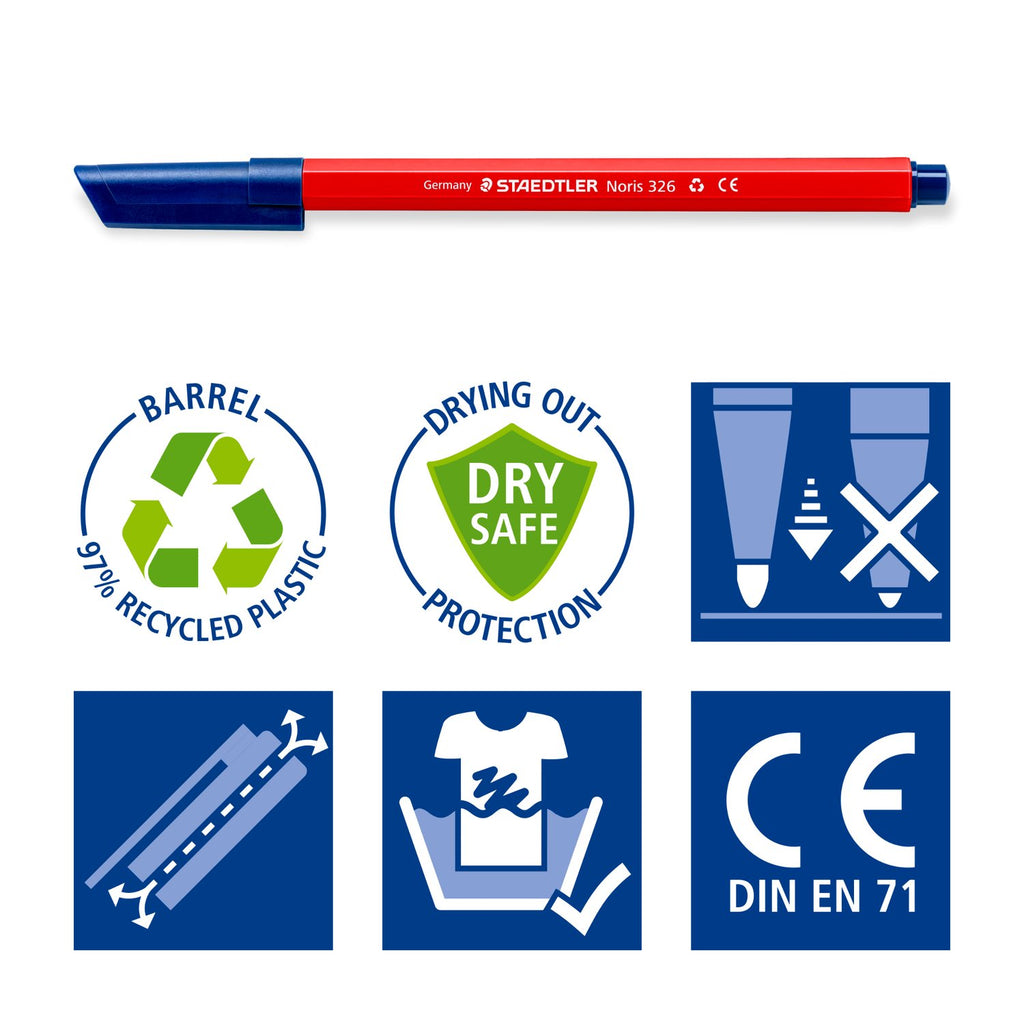 10 feutres Noris 326 aux couleurs tendance Bureau prix tunisie