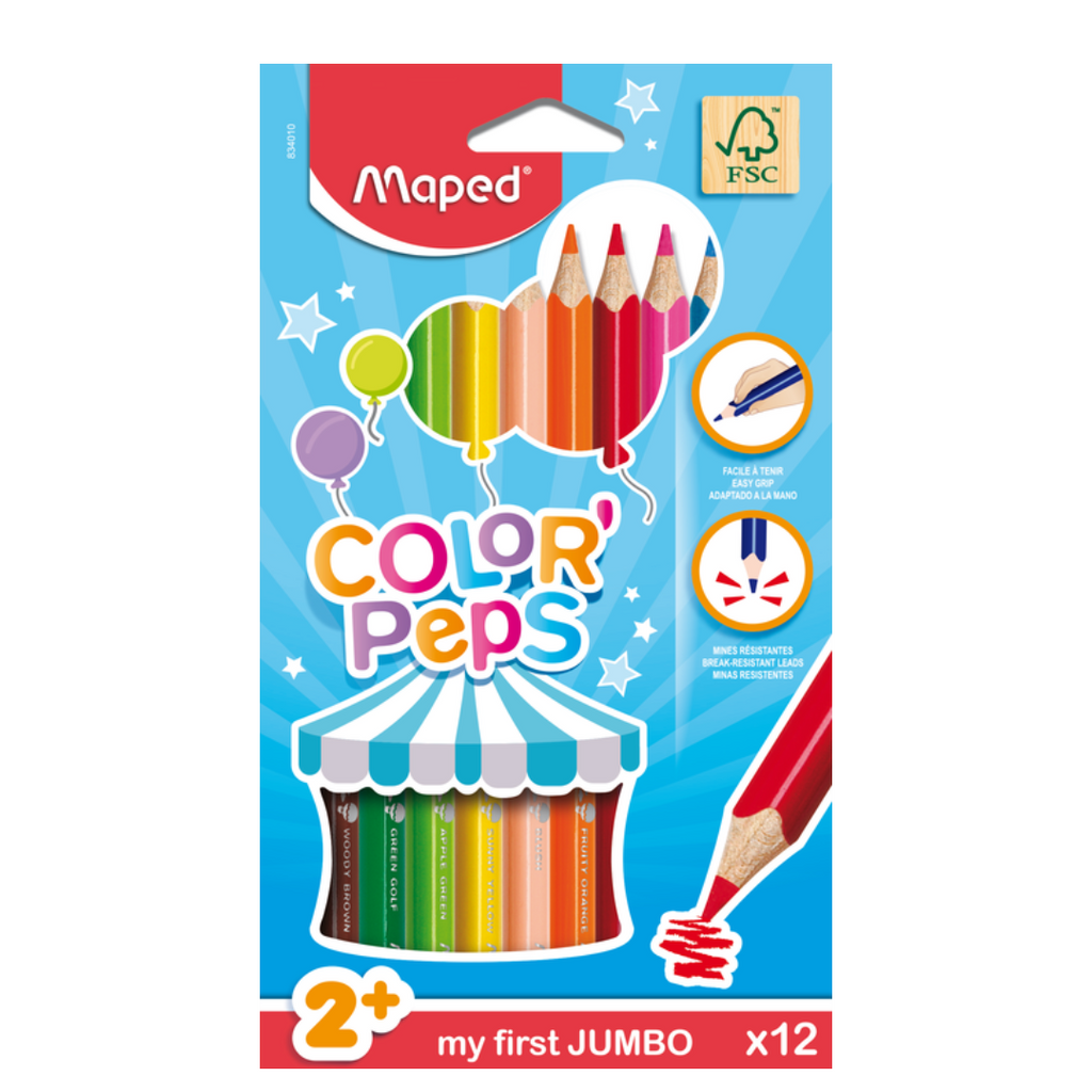 Color’Peps Jumbo, crayons de couleur bois Bureau prix tunisie