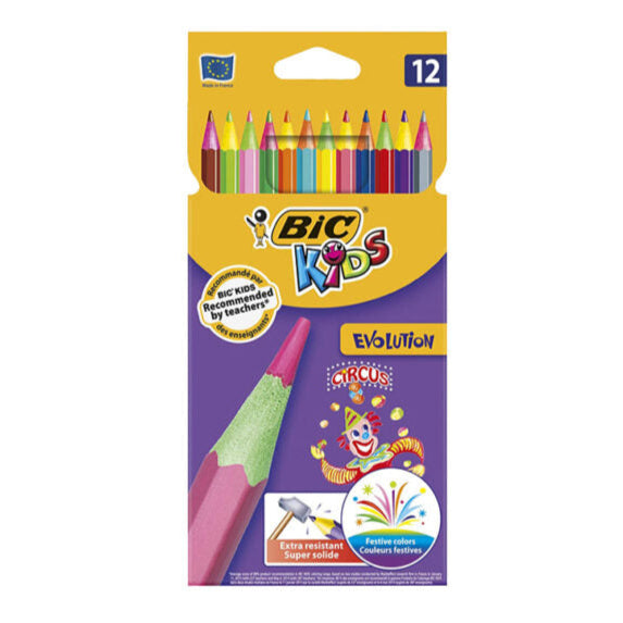 Crayon Coloriage Bic Kids Evolution Circus 12 Bureau prix tunisie