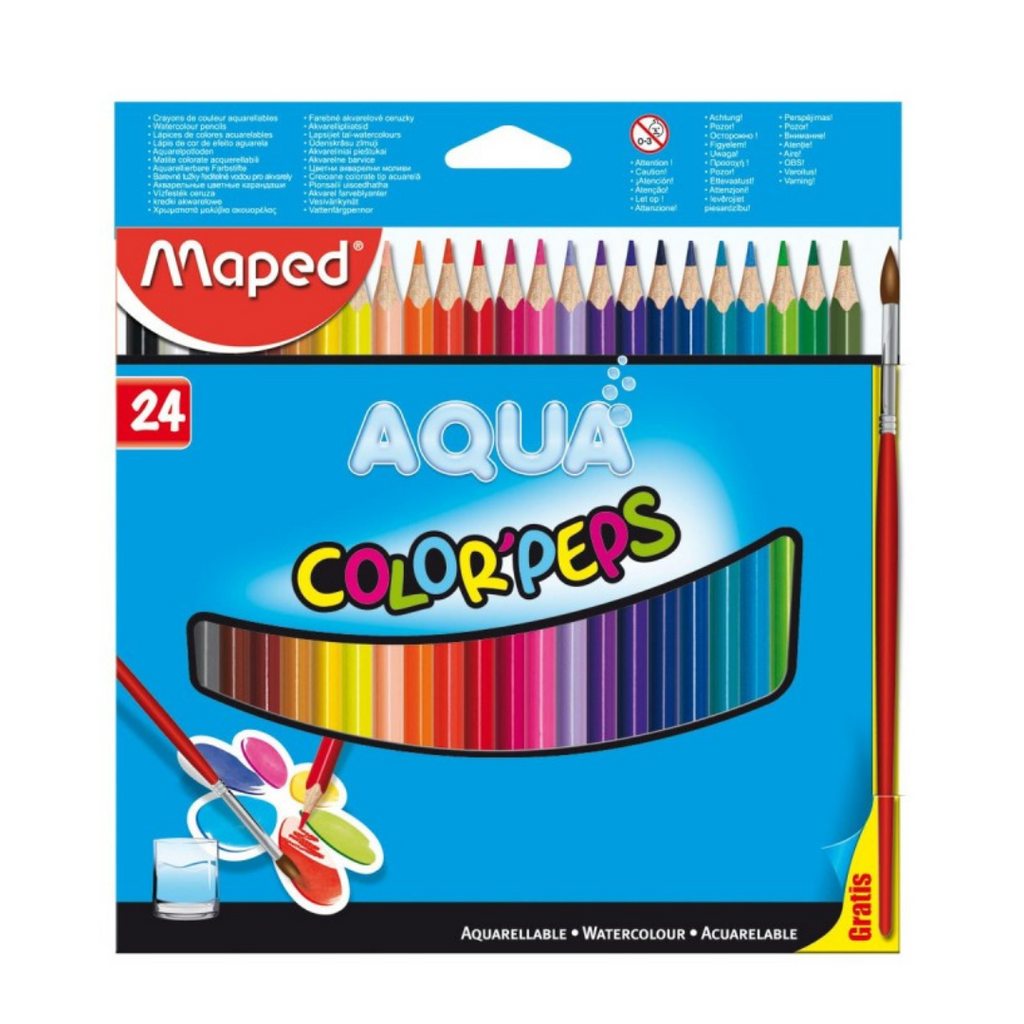 Crayon couleur 24*18 color peps aqua maped Bureau prix tunisie