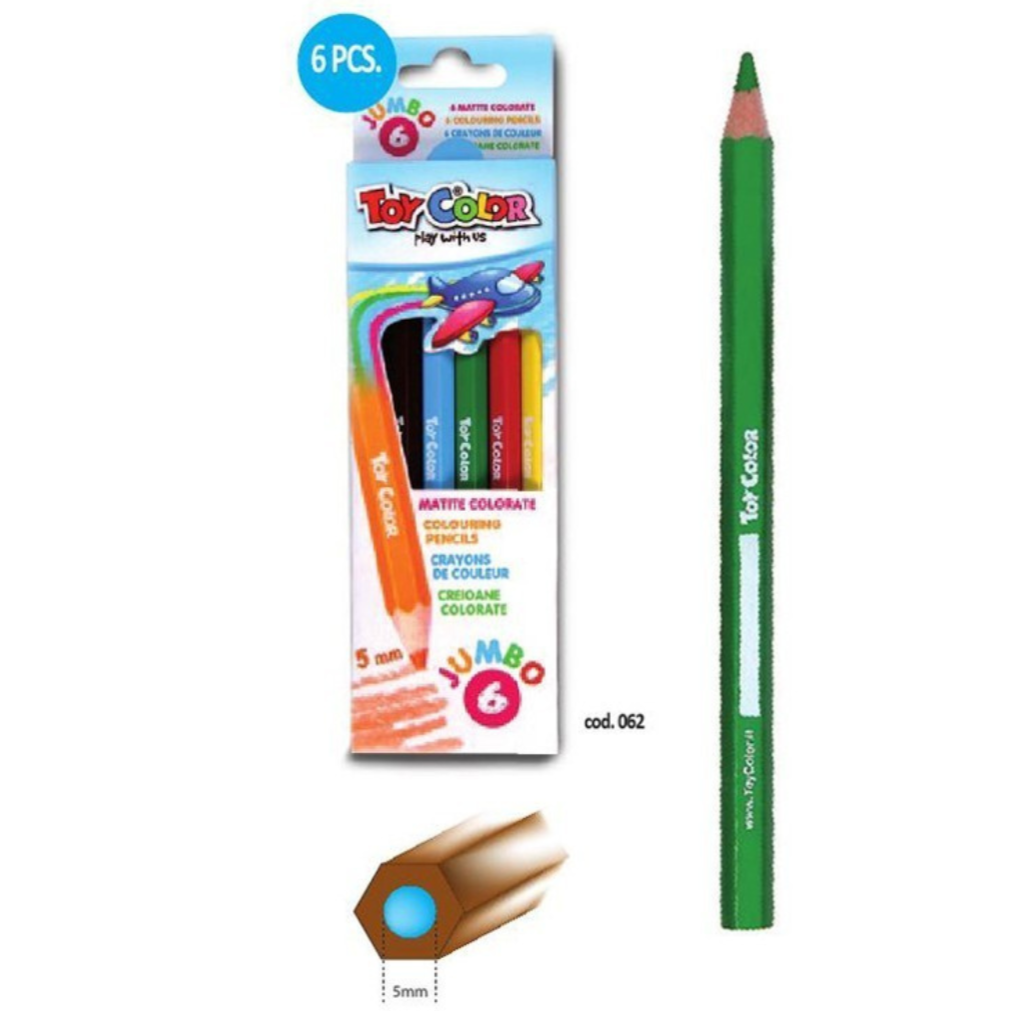 CRAYON COULEUR 6/18 JUMBO TOY COLOR Bureau prix tunisie