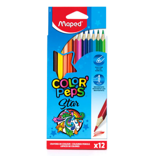 Crayons Color Peps Star Maped Pochette De 12 Bureau prix tunisie