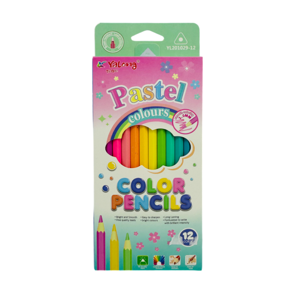 Crayons de 12 couleurs YALONG Bureau prix tunisie