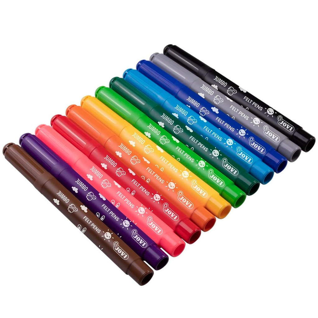 Crayons Feutres Jovi Jumbo – Coffret de 12 Bureau prix tunisie