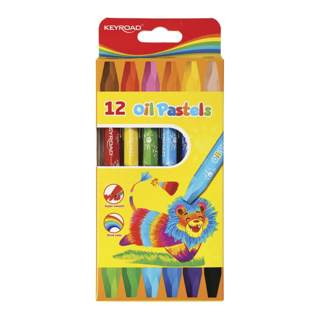 Crayons pastels à l'huile KeyRoad pour peinture à l'huile, hexagonaux, 12 pièces Bureau prix tunisie