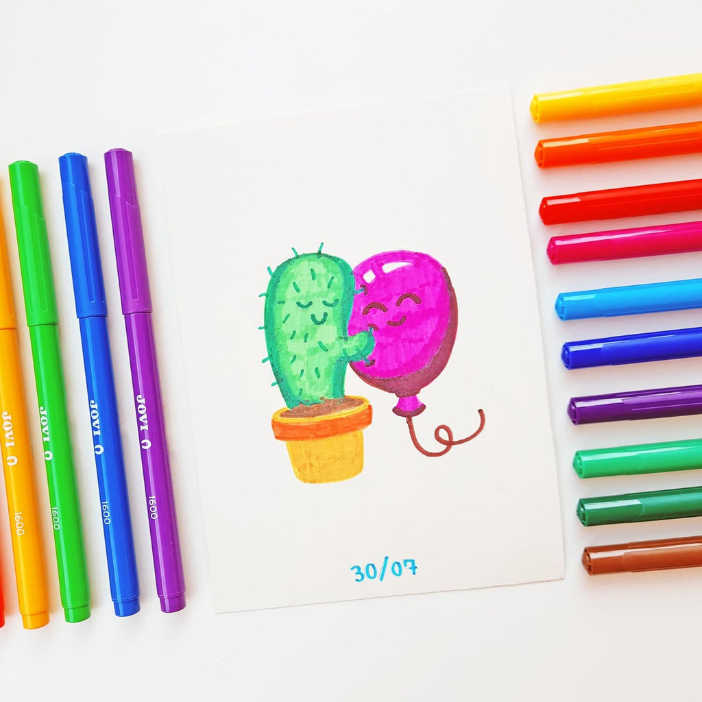 Feutres Coffret de 12 JOVI FELT PENS Bureau prix tunisie