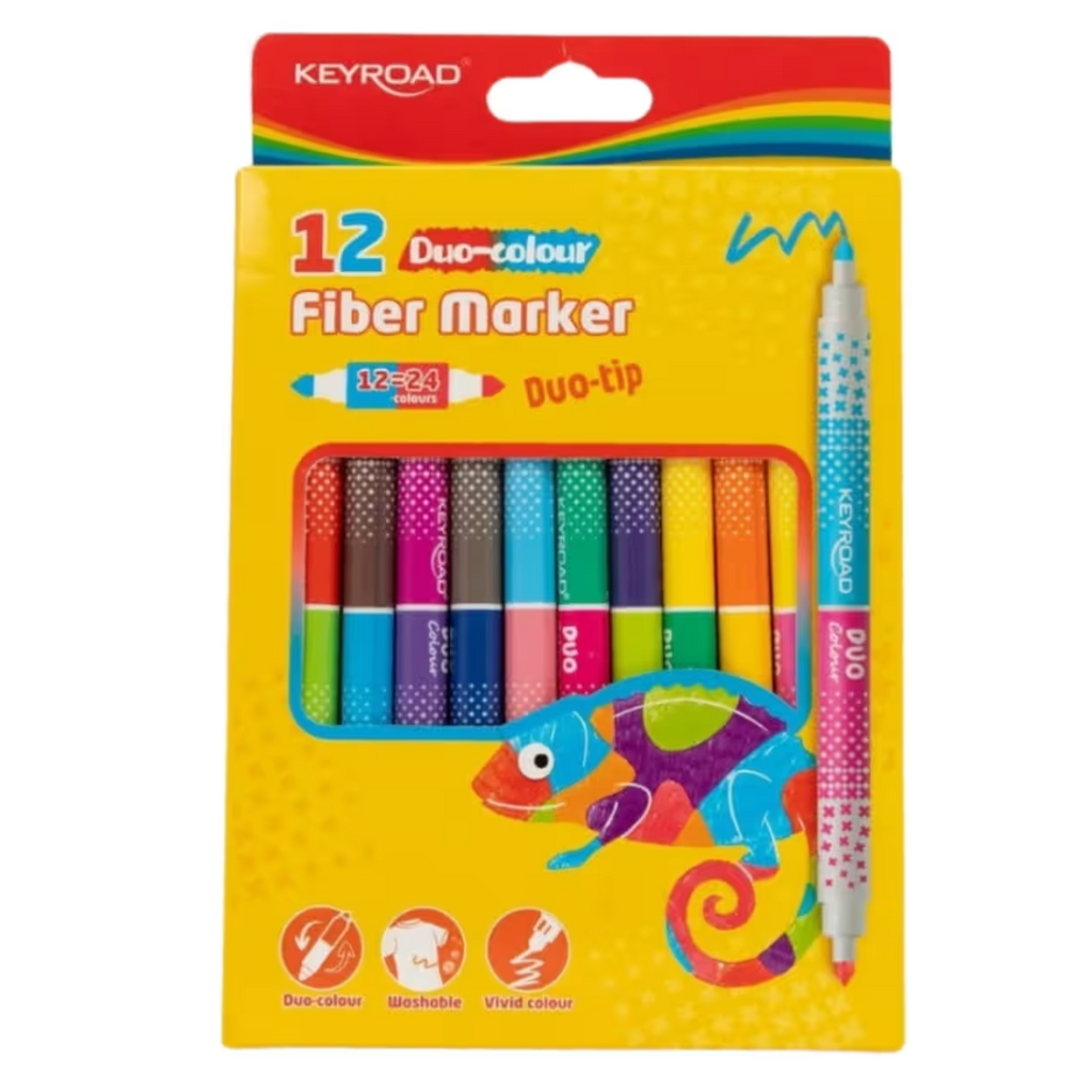 Feutres Double-Embouts Keyroad – 24 Couleurs Bureau prix tunisie