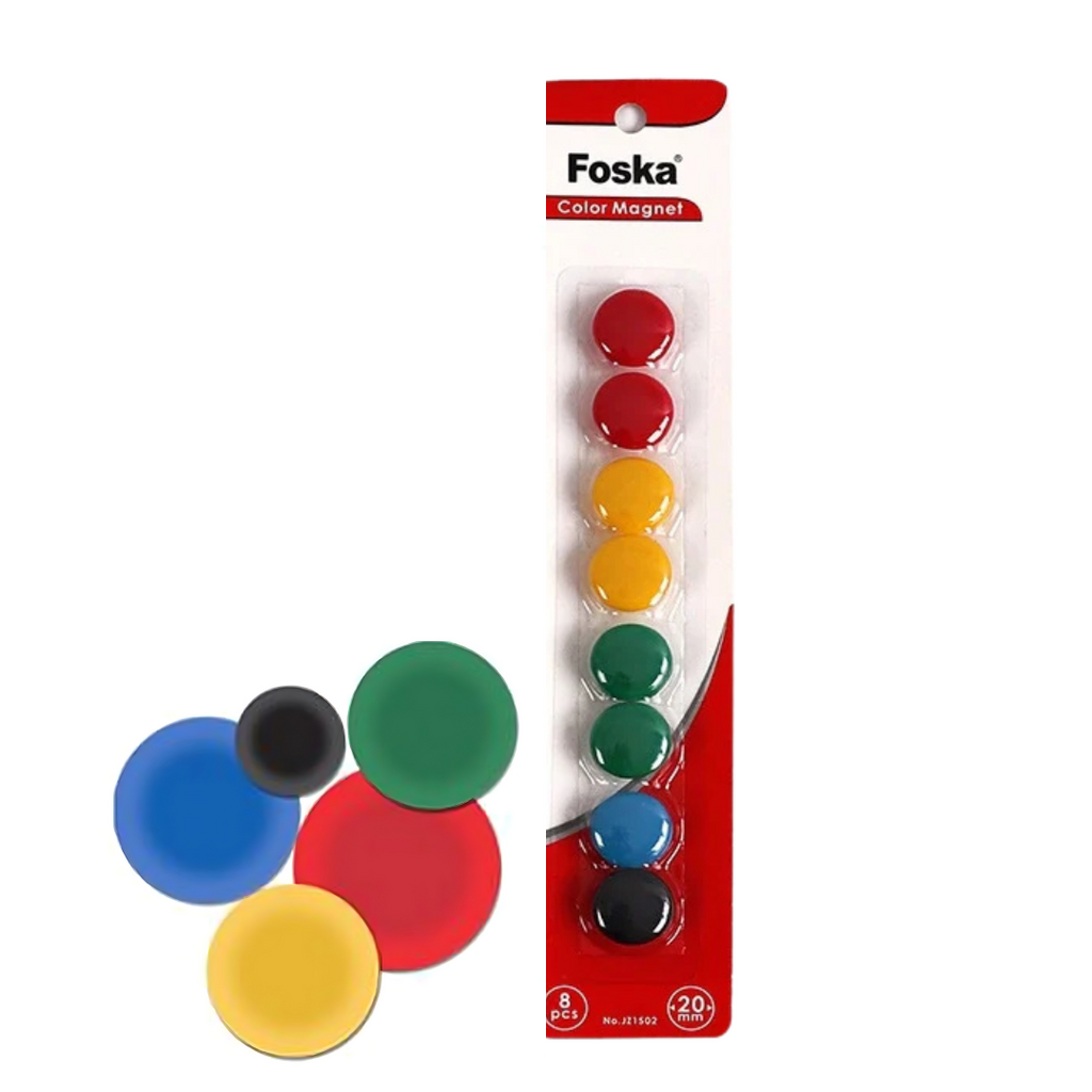 Foska Color Magnets 20 mm (8 pièces) Bureau prix tunisie