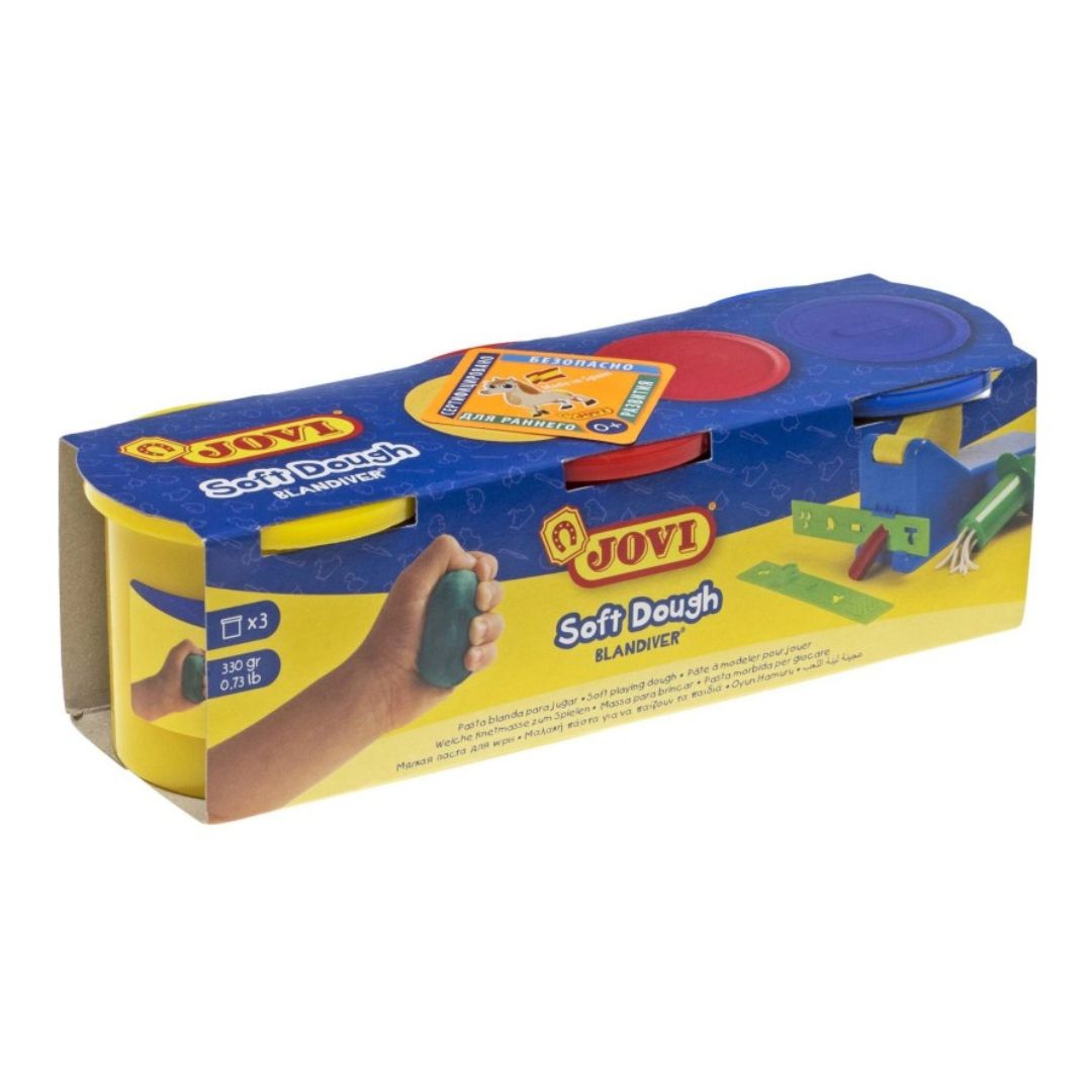 Jovi Pâte à Modeler Souple – Coffret 5 Pots De 110g – Noir – Idéal Pour Débutants Dès 2 Ans – Séchage à L’Air
