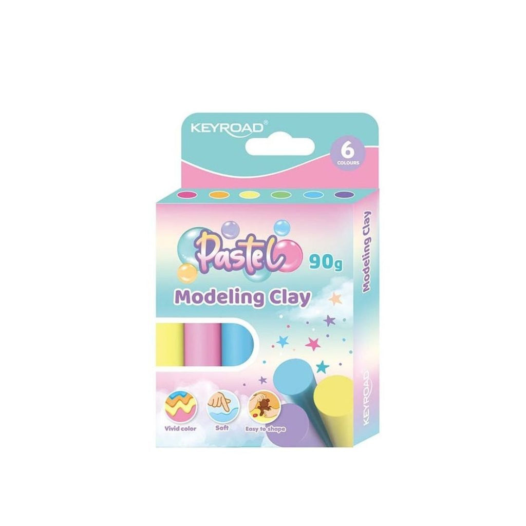 Keyroad – Pâte à Modeler Pastel (90g – 6 Couleurs Douces) Bureau prix tunisie