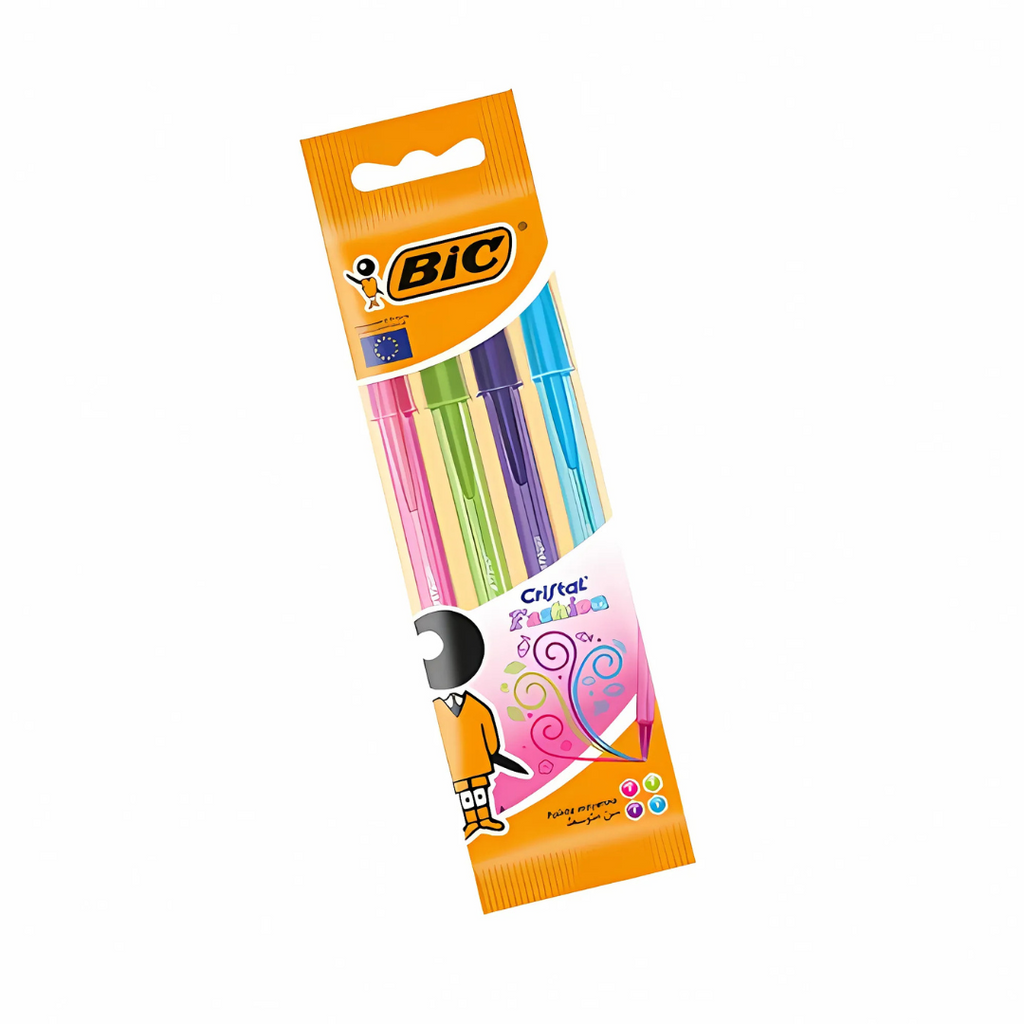 Lot de 4 Stylos BIC Cristal Fun Bureau prix tunisie