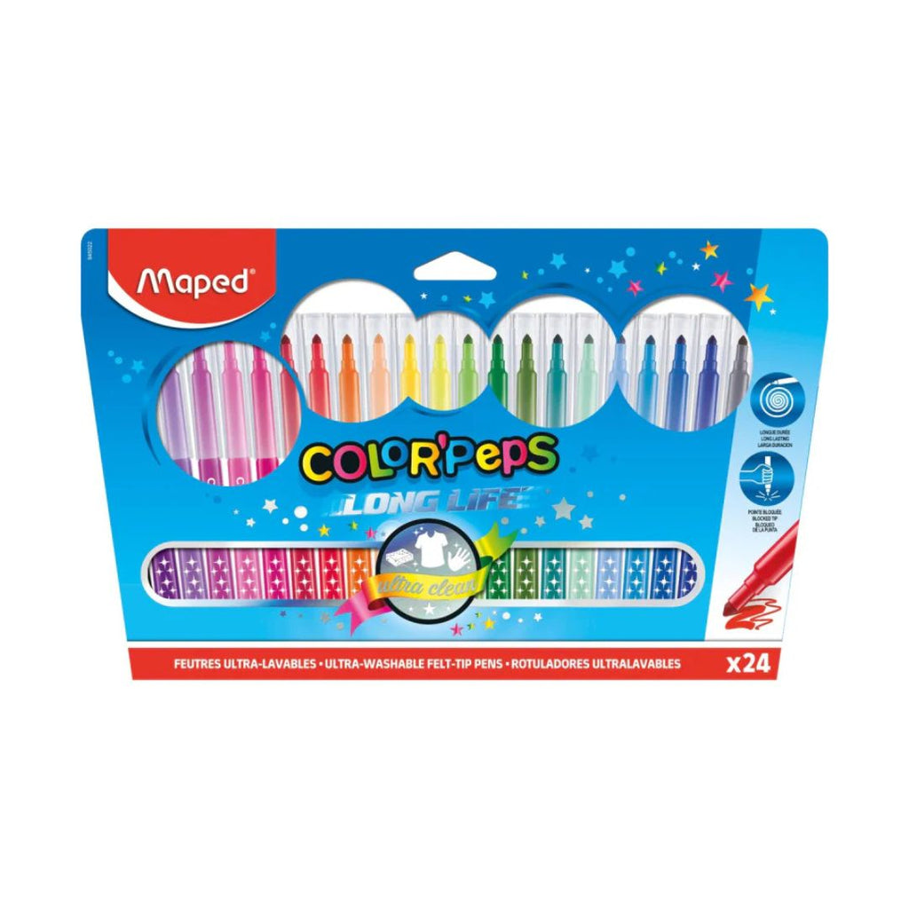 Maped - 24 Feutres Color’peps LONG LIFE Bureau prix tunisie