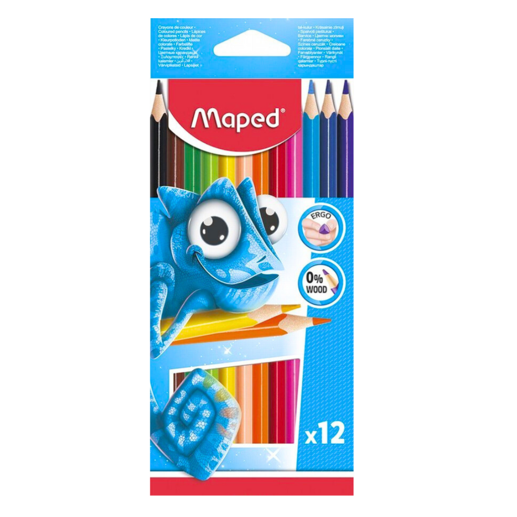 Maped PULSE – Crayons de couleur (12 pièces) Bureau prix tunisie